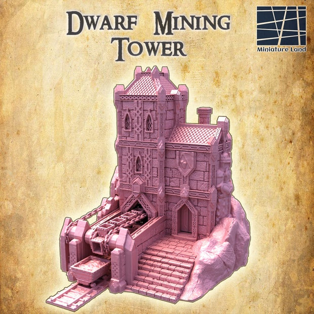 Dwarf Mining Tower Unpainted