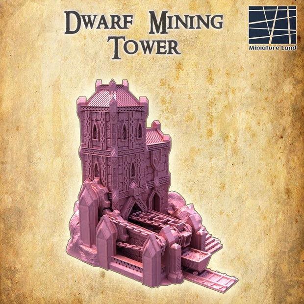 Dwarf Mining Tower Unpainted