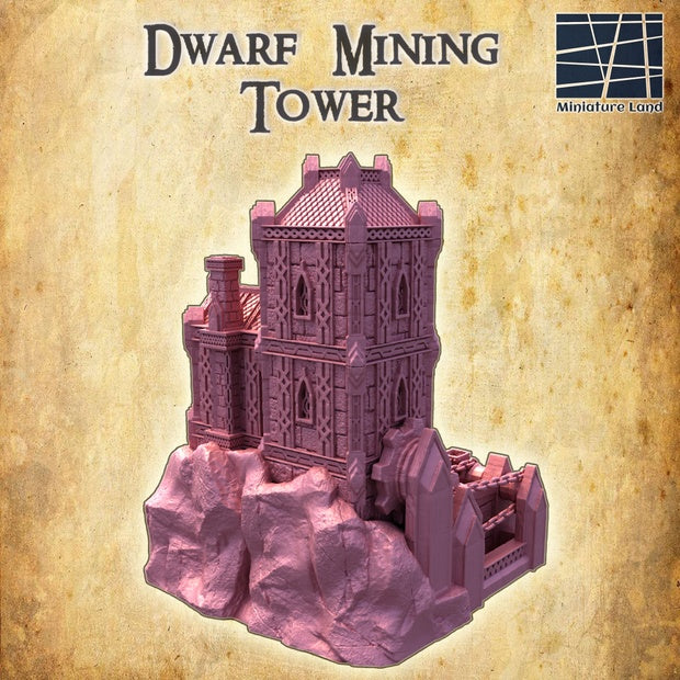 Dwarf Mining Tower Unpainted