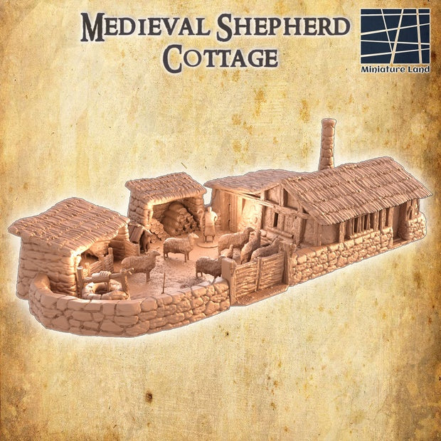Medieval Shepherd Cottage Unpainted