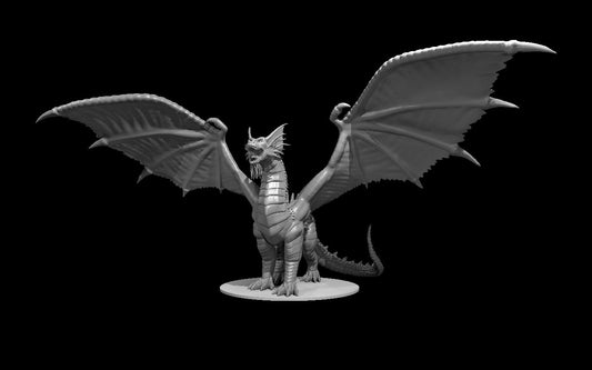 Bahamut miniature model for D&D - Dungeons and Dragons, Pathfinder and Tabletop RPGs