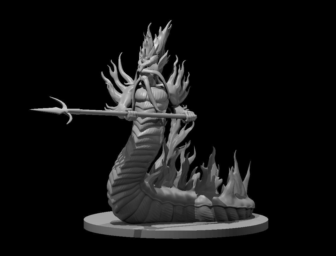 Salamander miniature model for D&D - Dungeons and Dragons, Pathfinder and Tabletop RPGs