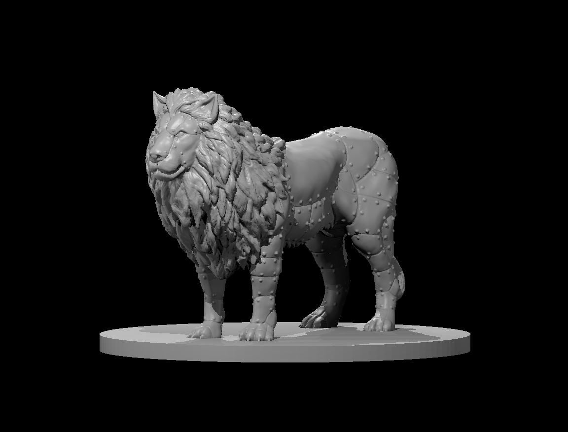 Envy the Iron Lion miniature model for D&D - Dungeons and Dragons, Pathfinder and Tabletop RPGs