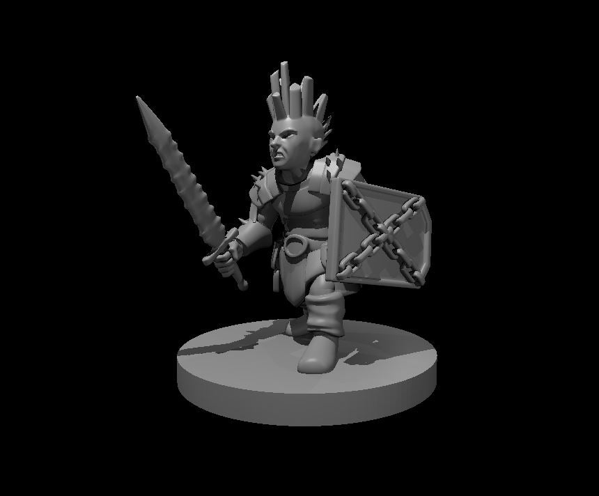 Duergar Stone Guard miniature model for D&D - Dungeons and Dragons, Pathfinder and Tabletop RPGs