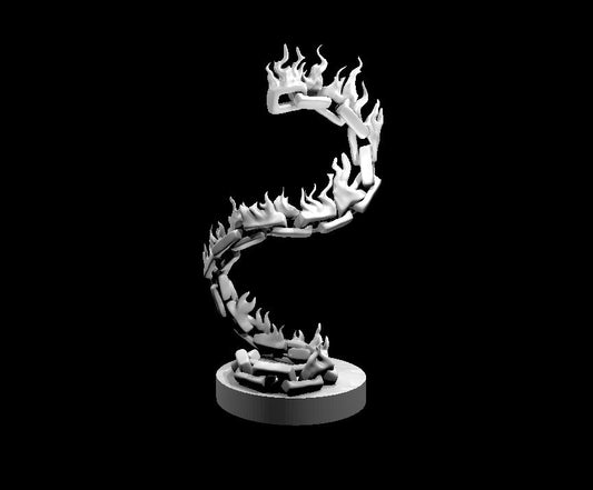 Spritual Weapon - Chain miniature model for D&D - Dungeons and Dragons, Pathfinder and Tabletop RPGs