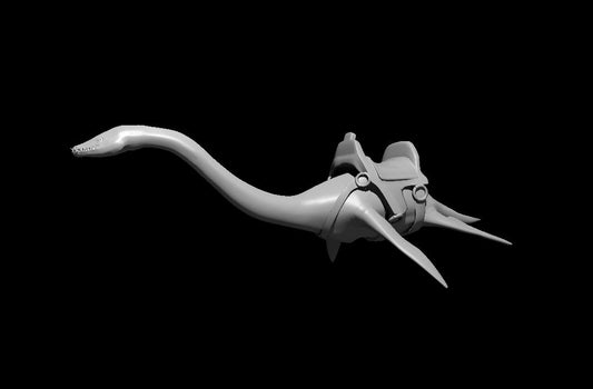 Plesiosaurus Mount miniature model for D&D - Dungeons and Dragons, Pathfinder and Tabletop RPGs