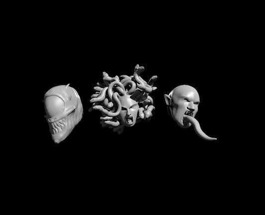 Death's Heads miniature model for D&D - Dungeons and Dragons, Pathfinder and Tabletop RPGs