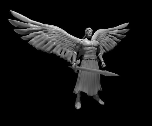 Aasimar Solar miniature model for D&D - Dungeons and Dragons, Pathfinder and Tabletop RPGs