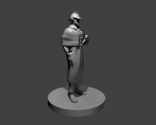 Sherlock miniature model for D&D - Dungeons and Dragons, Pathfinder and Tabletop RPGs