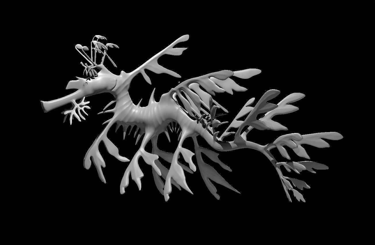 Giant Leafy Seadragon miniature model for D&D - Dungeons and Dragons, Pathfinder and Tabletop RPGs