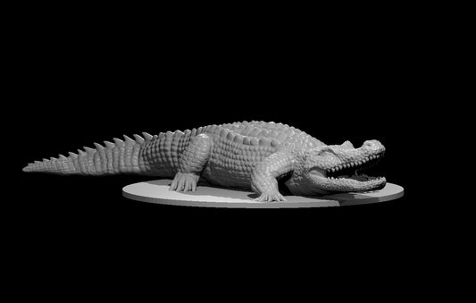 Giant Crocodile miniature model for D&D - Dungeons and Dragons, Pathfinder and Tabletop RPGs