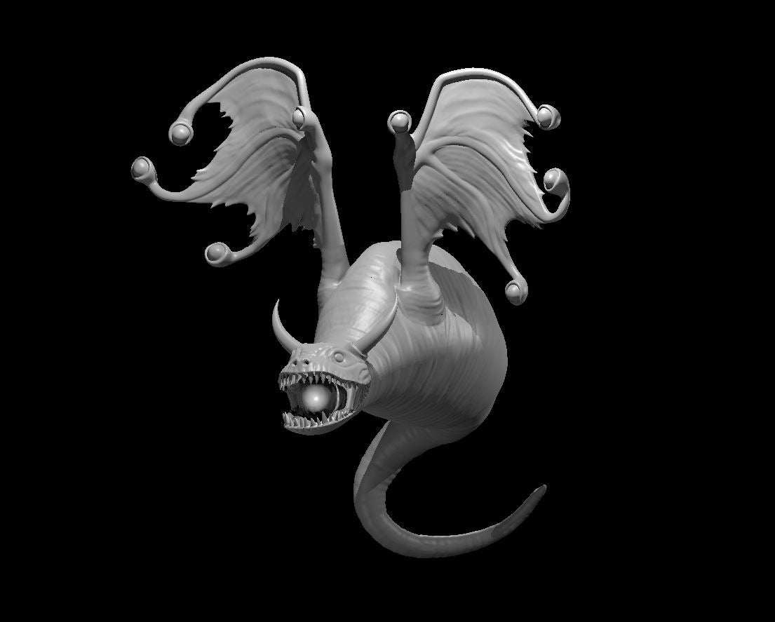 Eyedrake miniature model for D&D - Dungeons and Dragons, Pathfinder and Tabletop RPGs