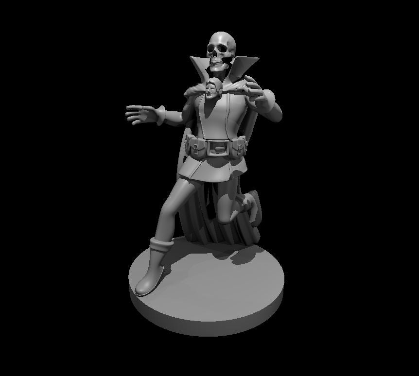 The Real Jim Darkmagic miniature model for D&D - Dungeons and Dragons, Pathfinder and Tabletop RPGs