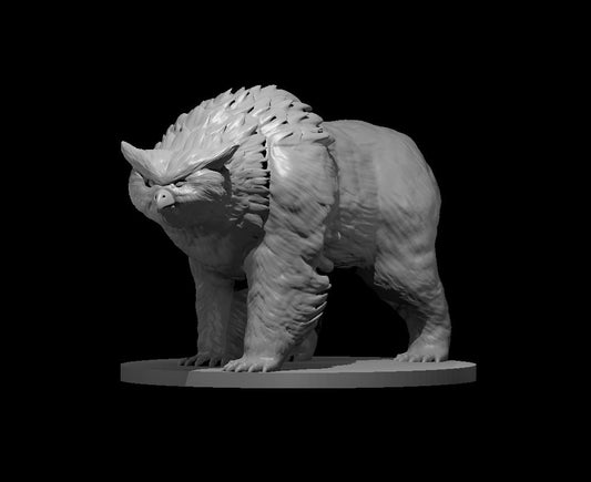 Owlbear On All Fours miniature model for D&D - Dungeons and Dragons, Pathfinder and Tabletop RPGs