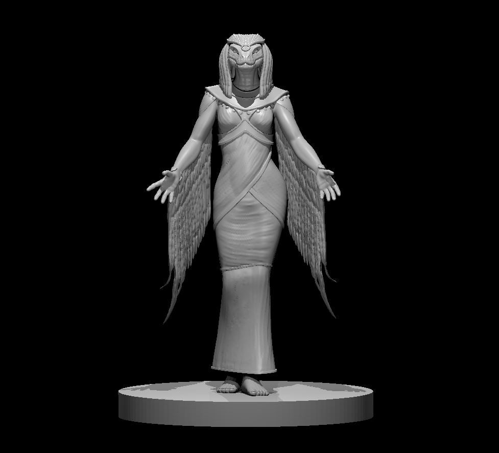 Wadjet miniature model for D&D - Dungeons and Dragons, Pathfinder and Tabletop RPGs