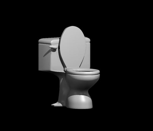 Toilet Mimic Hiding miniature model for D&D - Dungeons and Dragons, Pathfinder and Tabletop RPGs