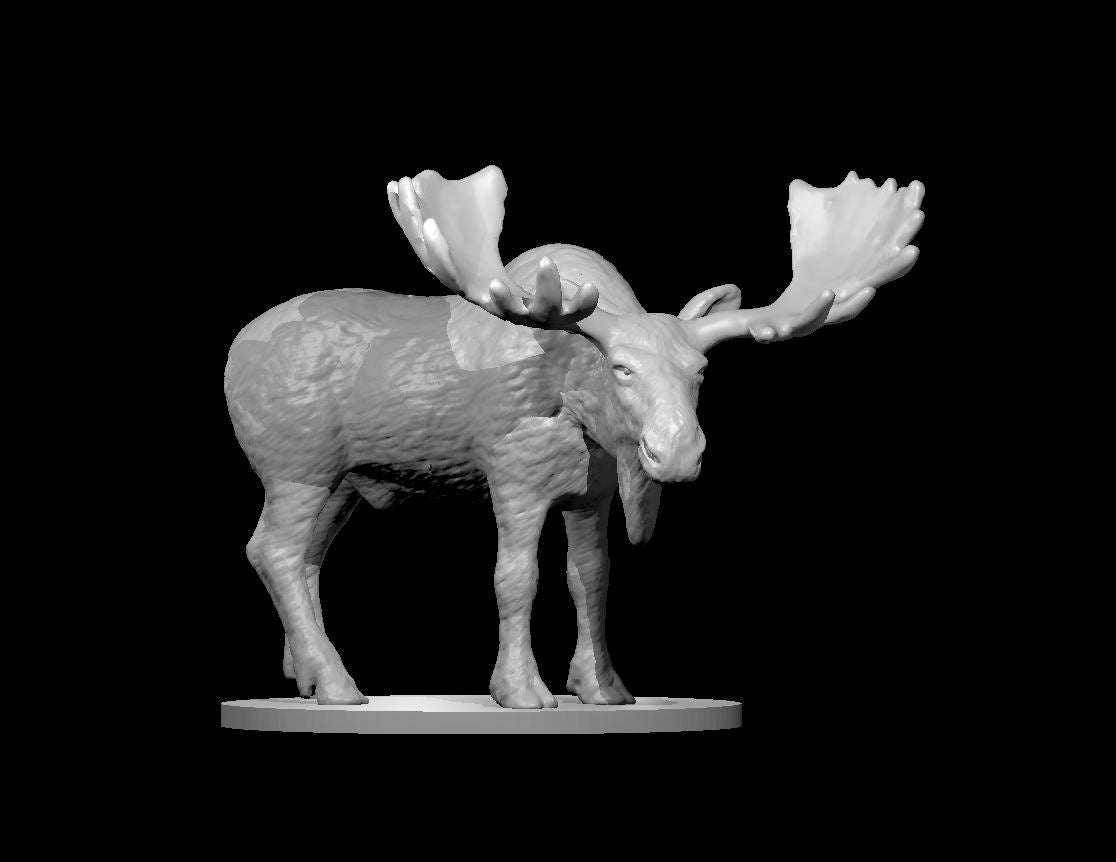 The White Moose miniature model for D&D - Dungeons and Dragons, Pathfinder and Tabletop RPGs