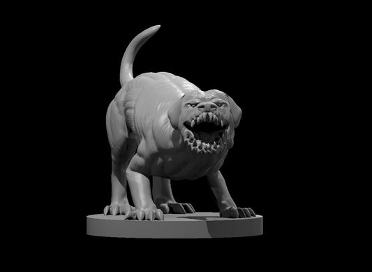 Shadow Mastiff Alpha miniature model for D&D - Dungeons and Dragons, Pathfinder and Tabletop RPGs