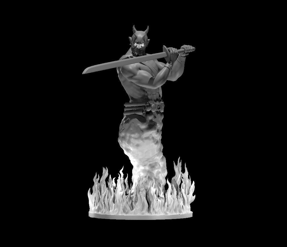 Efreeti miniature model for D&D - Dungeons and Dragons, Pathfinder and Tabletop RPGs