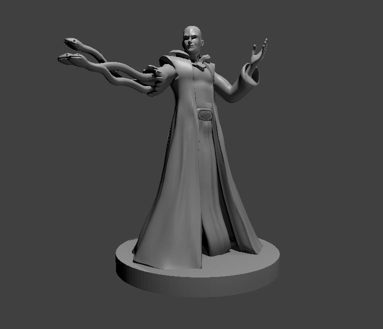 Yuan Ti Malison Spellcaster miniature model for D&D - Dungeons and Dragons, Pathfinder and Tabletop RPGs