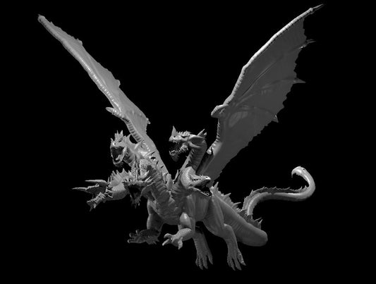 Aspect of Tiamat Flying miniature model for D&D - Dungeons and Dragons, Pathfinder and Tabletop RPGs