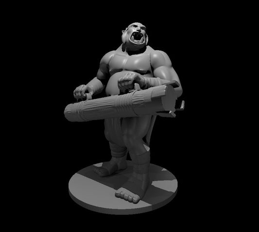 Ogre battering Ram miniature model for D&D - Dungeons and Dragons, Pathfinder and Tabletop RPGs