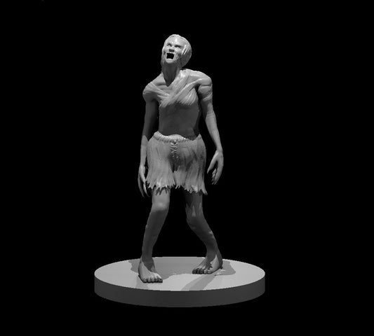 Zombie Female Pose 2 miniature model for D&D - Dungeons and Dragons, Pathfinder and Tabletop RPGs