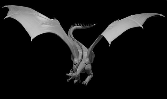 Topaz Greatwyrm miniature model for D&D - Dungeons and Dragons, Pathfinder and Tabletop RPGs