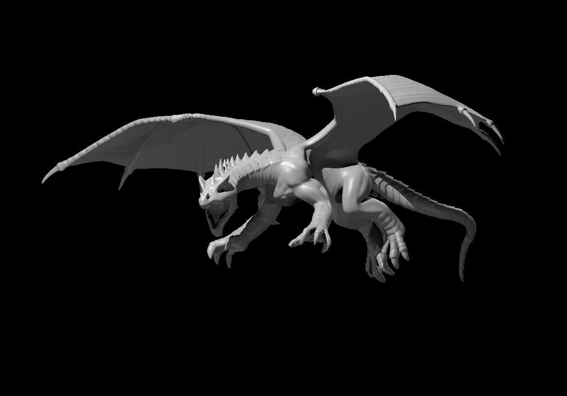 Green Dragon Wyrmling miniature model for D&D - Dungeons and Dragons, Pathfinder and Tabletop RPGs