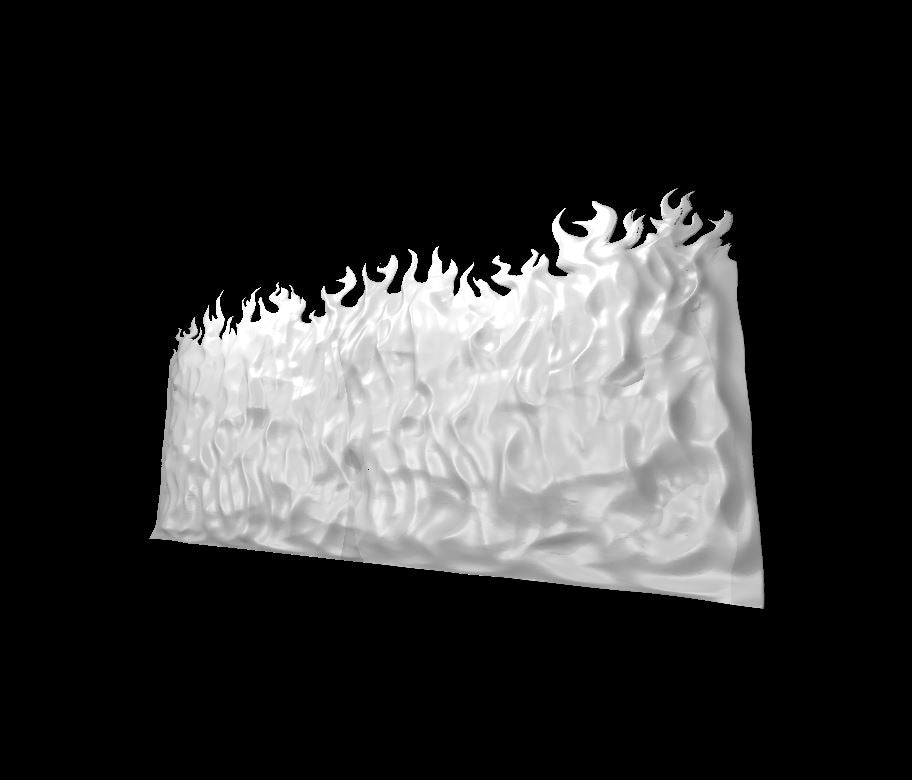 Wall of Fire miniature model for D&D - Dungeons and Dragons, Pathfinder and Tabletop RPGs