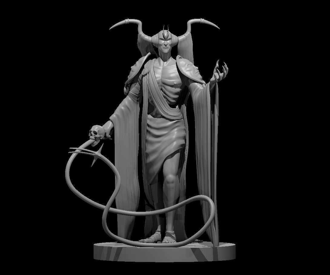 Erebos miniature model for D&D - Dungeons and Dragons, Pathfinder and Tabletop RPGs