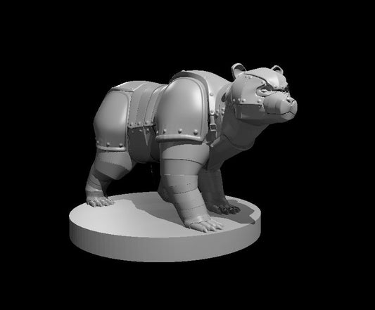 Clockwork Bear miniature model for D&D - Dungeons and Dragons, Pathfinder and Tabletop RPGs