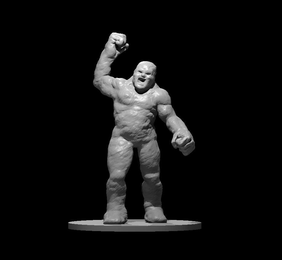 Clay Golem miniature model for D&D - Dungeons and Dragons, Pathfinder and Tabletop RPGs