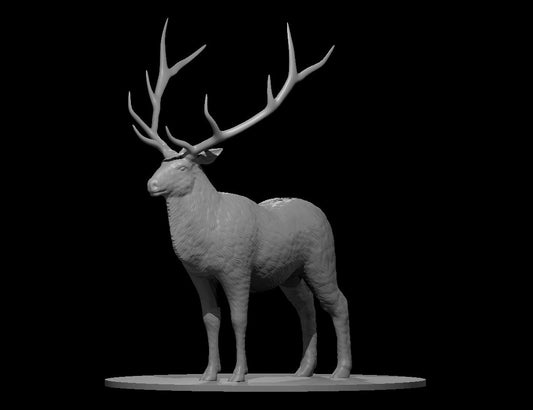 giant-elk miniature model for D&D - Dungeons and Dragons, Pathfinder and Tabletop RPGs