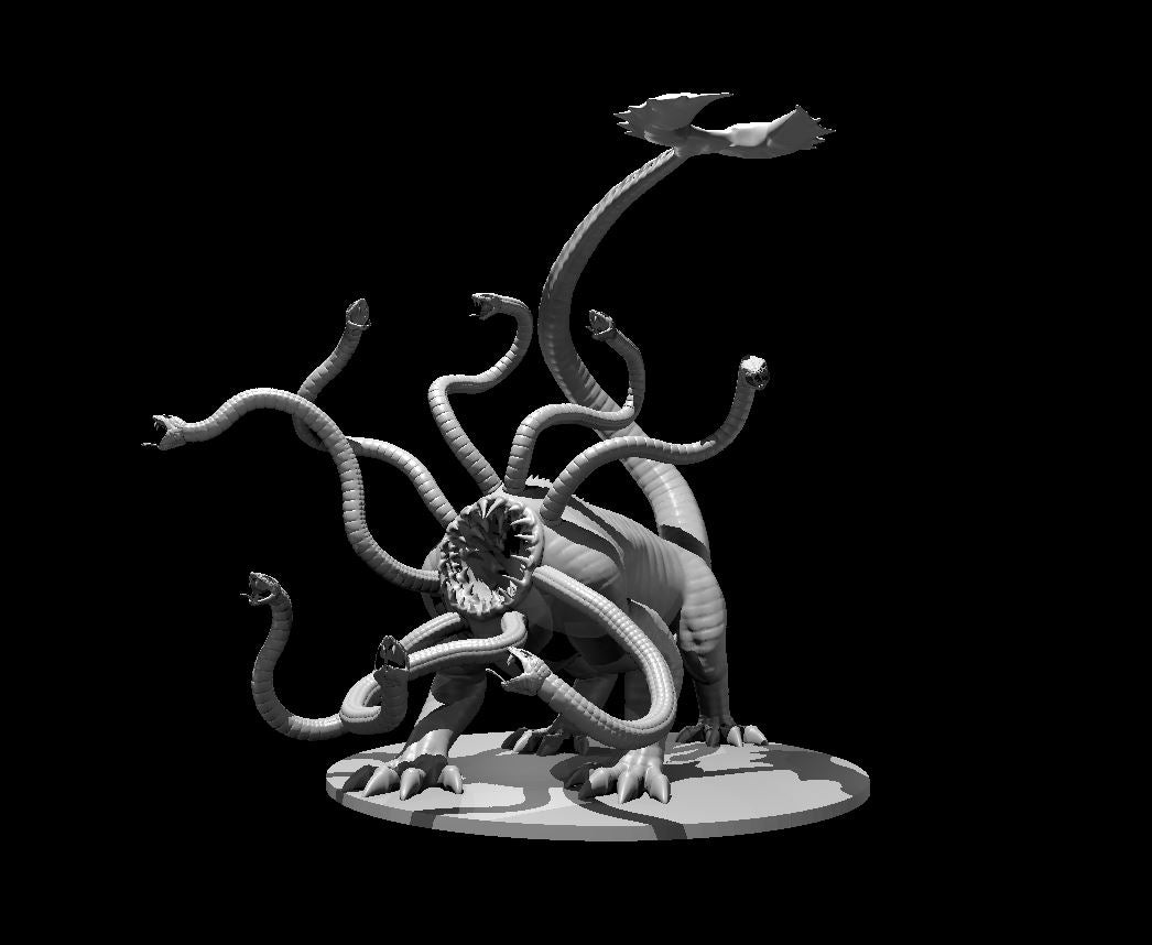 Thessalhydra miniature model for D&D - Dungeons and Dragons, Pathfinder and Tabletop RPGs