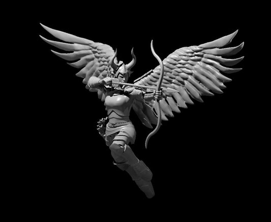 Erinyes Ranged miniature model for D&D - Dungeons and Dragons, Pathfinder and Tabletop RPGs