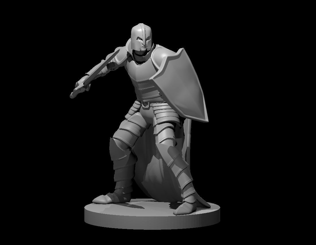 Veteran Male miniature model for D&D - Dungeons and Dragons, Pathfinder and Tabletop RPGs