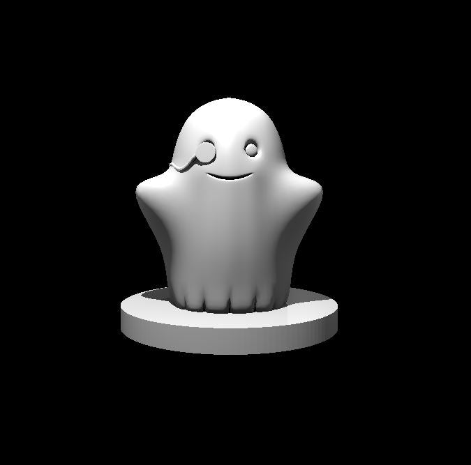 Cute Ghost Investigator miniature model for D&D - Dungeons and Dragons, Pathfinder and Tabletop RPGs