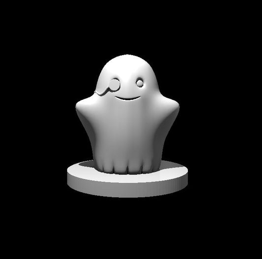 Cute Ghost Investigator miniature model for D&D - Dungeons and Dragons, Pathfinder and Tabletop RPGs