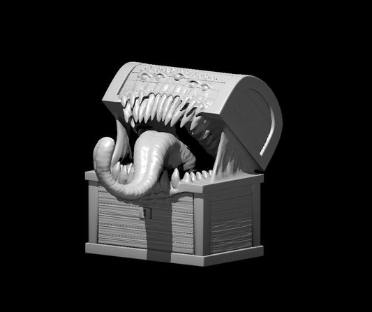 Chest Mimic miniature model for D&D - Dungeons and Dragons, Pathfinder and Tabletop RPGs