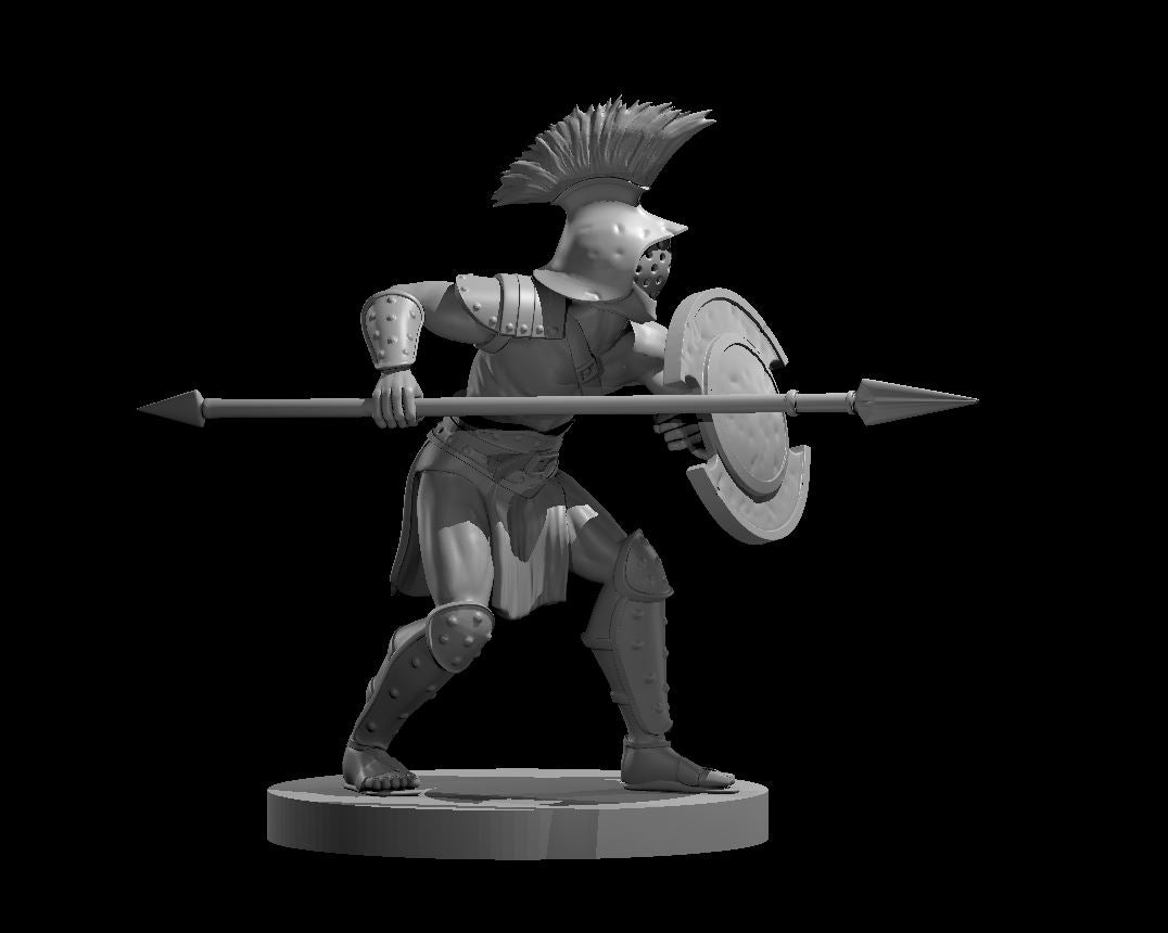 Gladiator Male miniature model for D&D - Dungeons and Dragons, Pathfinder and Tabletop RPGs