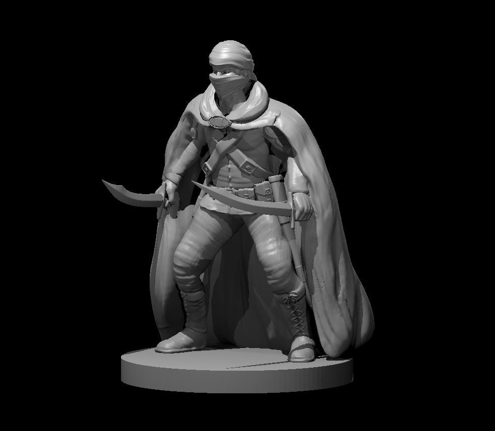 Bandit miniature model for D&D - Dungeons and Dragons, Pathfinder and Tabletop RPGs