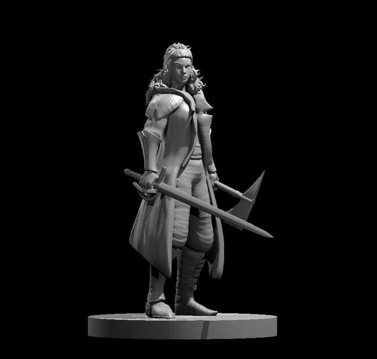 Ezmerelda d'Avenir miniature model for D&D - Dungeons and Dragons, Pathfinder and Tabletop RPGs