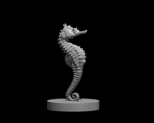 Sea Horse miniature model for D&D - Dungeons and Dragons, Pathfinder and Tabletop RPGs