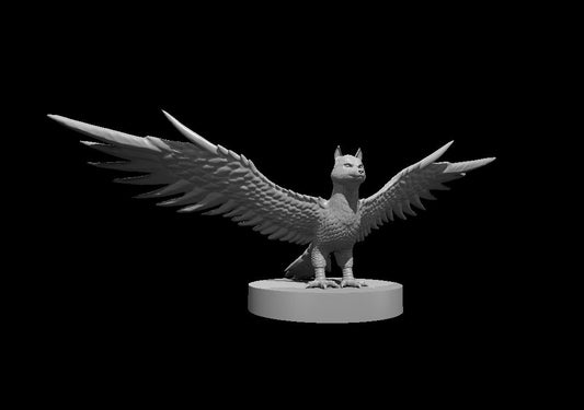 Simurgh miniature model for D&D - Dungeons and Dragons, Pathfinder and Tabletop RPGs