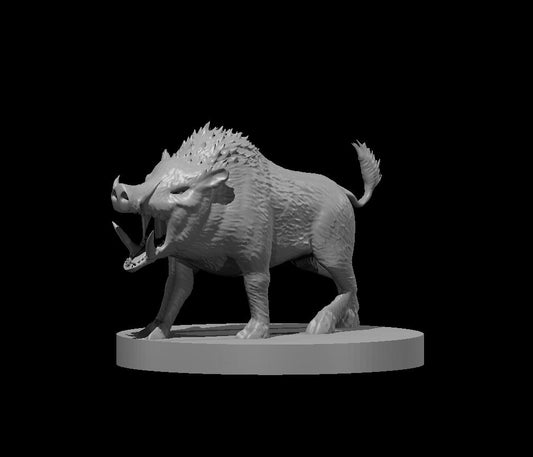 Boar miniature model for D&D - Dungeons and Dragons, Pathfinder and Tabletop RPGs