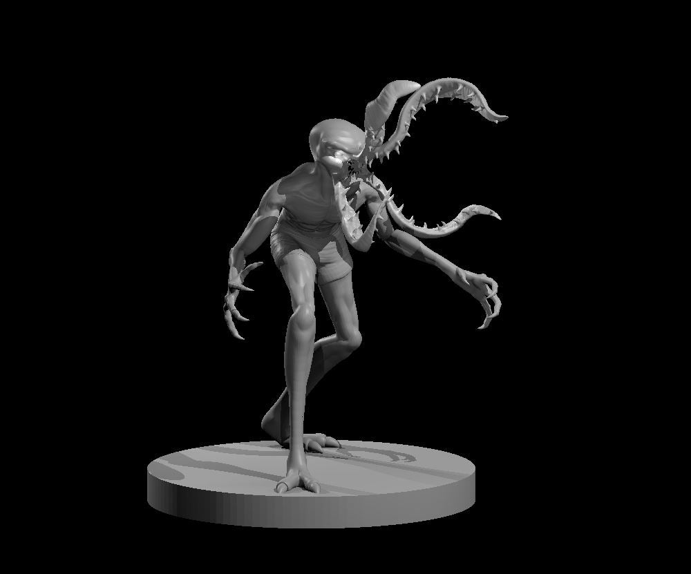 Vampiric Mindflayer standing miniature model for D&D - Dungeons and Dragons, Pathfinder and Tabletop RPGs