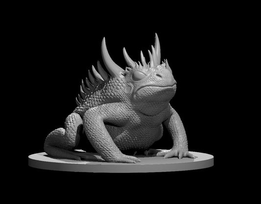 Demon Toad miniature model for D&D - Dungeons and Dragons, Pathfinder and Tabletop RPGs