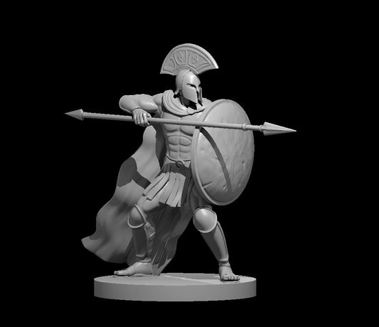 Hoplite Male miniature model for D&D - Dungeons and Dragons, Pathfinder and Tabletop RPGs