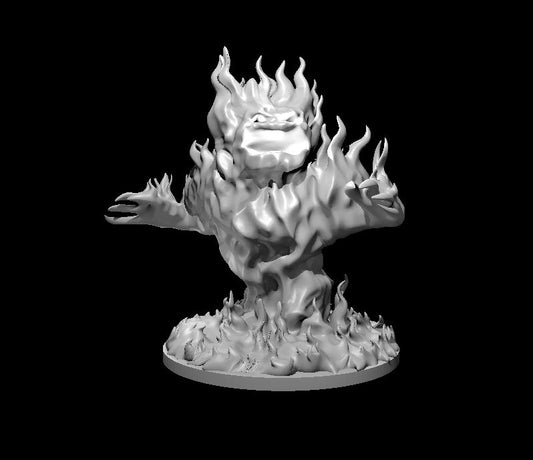 Fire Elemental miniature model for D&D - Dungeons and Dragons, Pathfinder and Tabletop RPGs